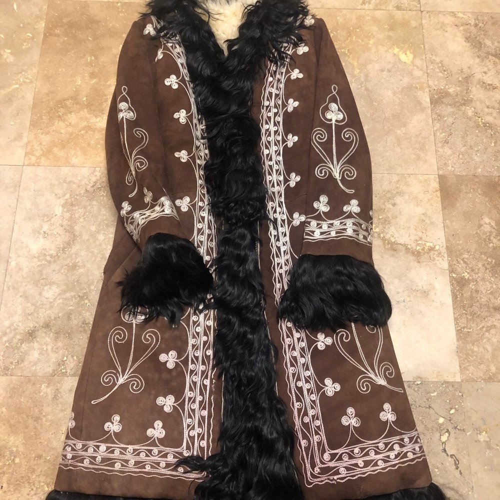 Penny Lane Coat, Afghan Coat, Vintage Coat, 70s Coat, Sheepskin Coat, Hippie